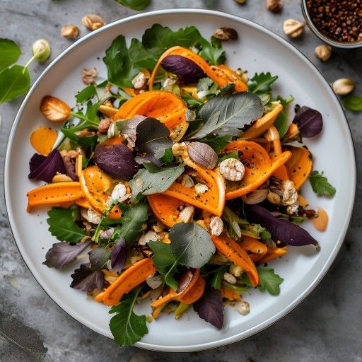 Insalata croccante di cicoria e arance con noci