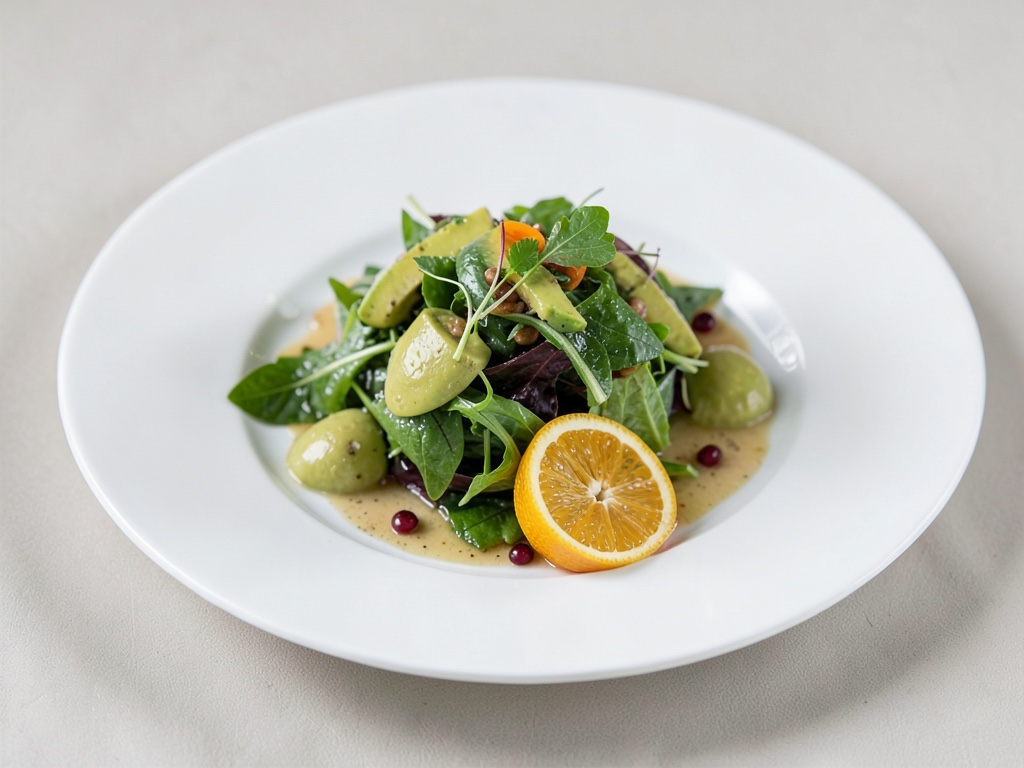 Insalata fresca di cicoria con avocado e arancia