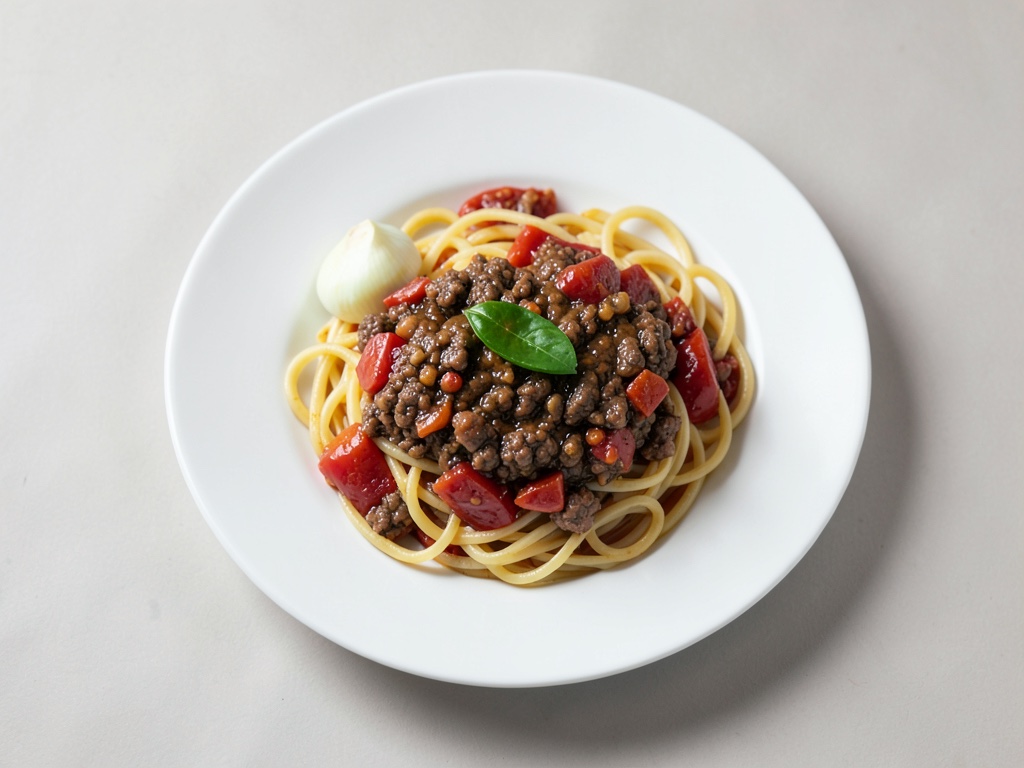 Chili con Carne auf Nudeln