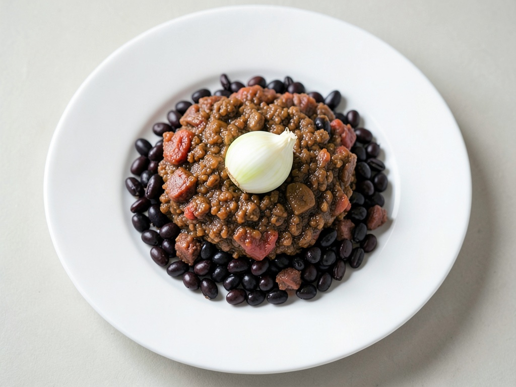 Chili con Carne piccante con fagioli neri