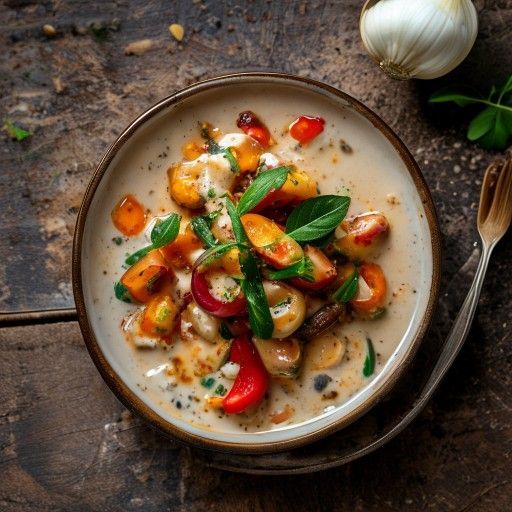 Salsa cremosa al peperoncino e arachidi