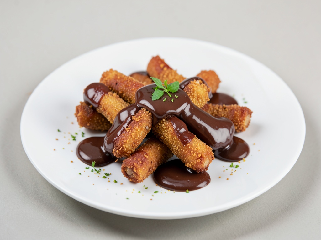 Churros croccanti con dip al cioccolato
