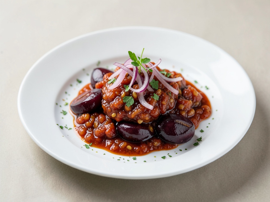 Chutney dolce-acido di cipolle rosse e prugne