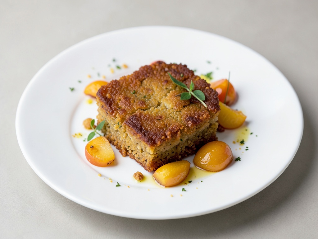 Clafoutis crujiente con albaricoques jugosos