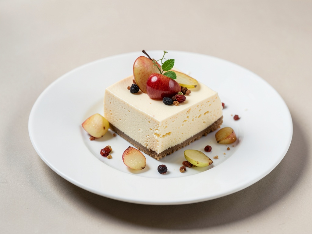 Leichter Käsekuchen mit Äpfeln