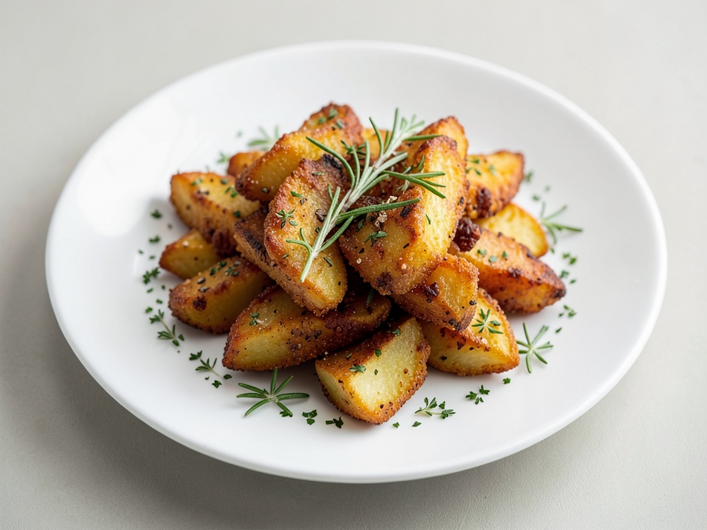 Patatas al horno crujientes con romero