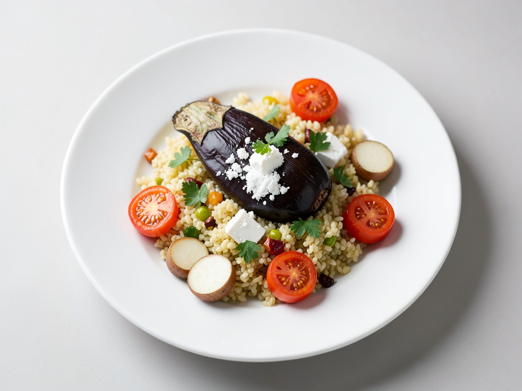 Couscous mixte aux légumes grillés et feta