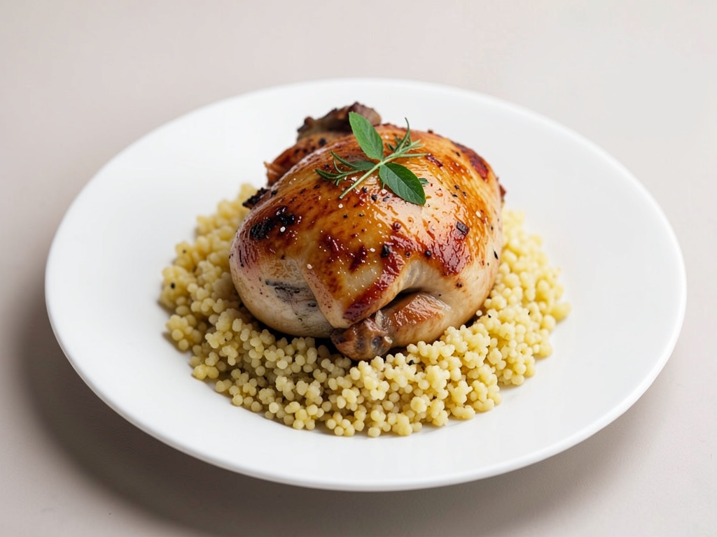 Pollo aromatico con couscous soffice