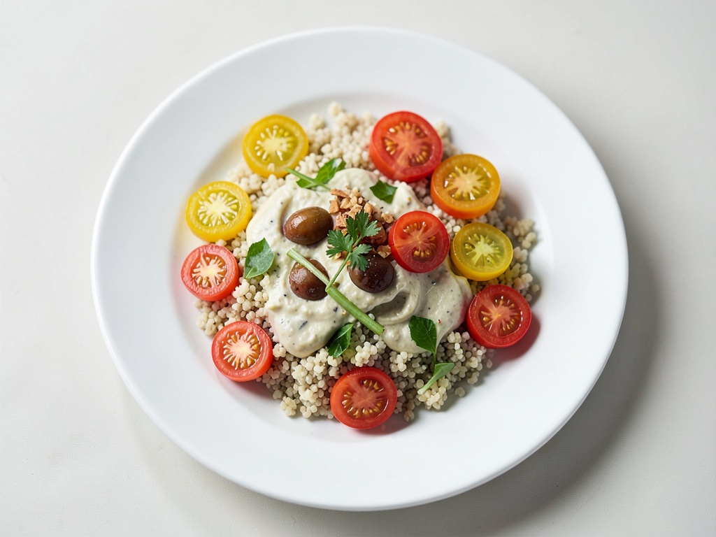 Insalata di couscous con crema di ceci