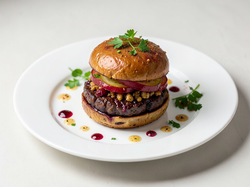 Burger ai mirtilli rossi