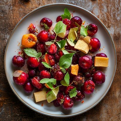 Salsa ai mirtilli rossi fruttata