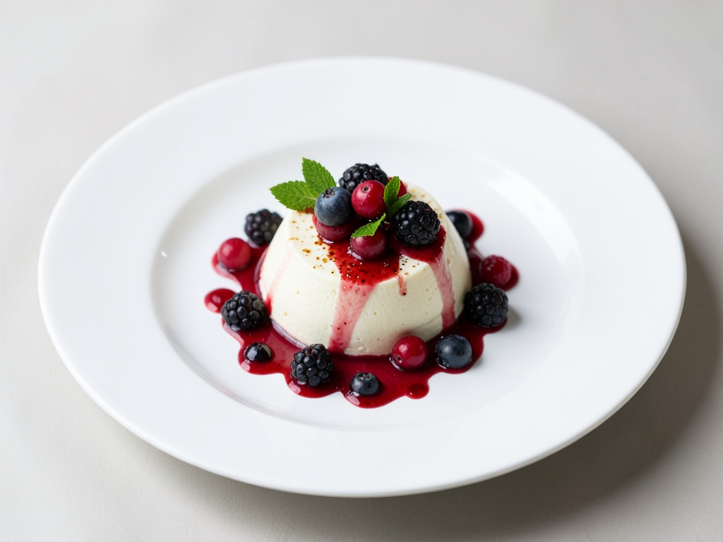 Bayerische Creme mit Waldbeeren