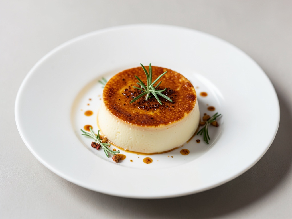 Creme Brûlée con aroma di timo e rosmarino
