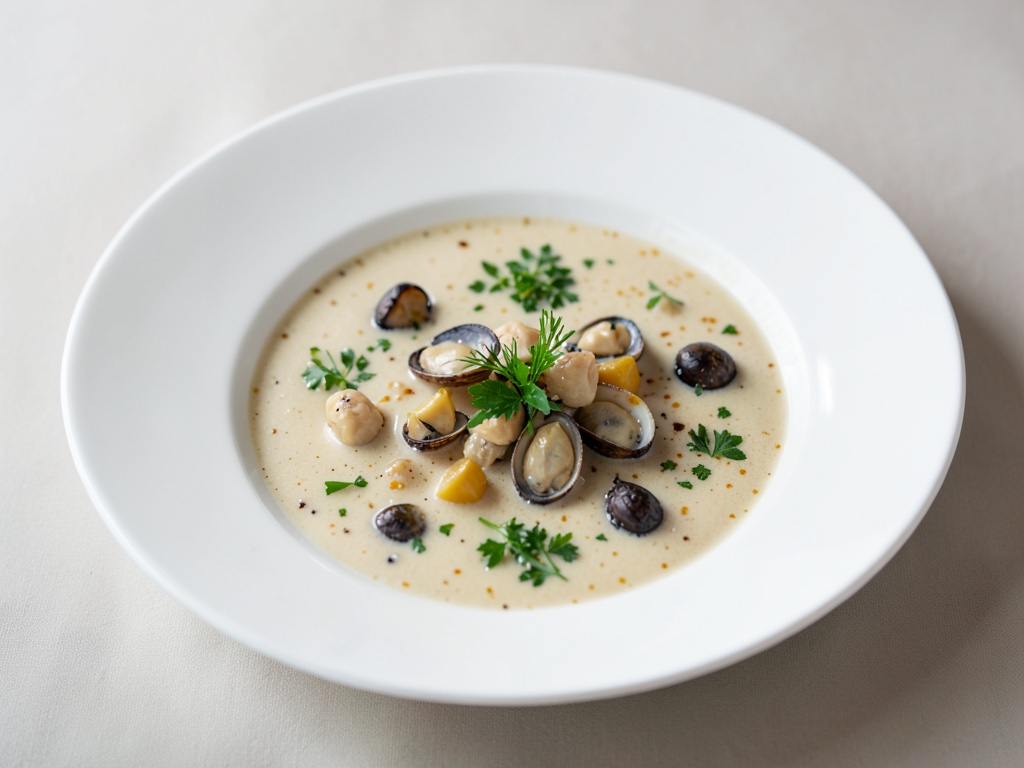 Zuppa cremosa di cozze