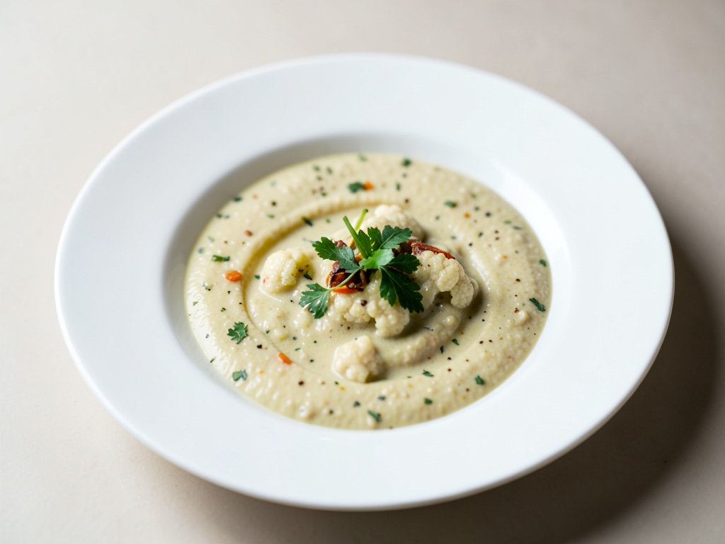 Zuppa cremosa di cavolfiore