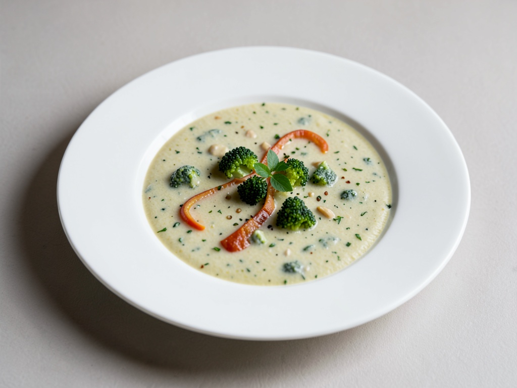 Zuppa cremosa di broccoli