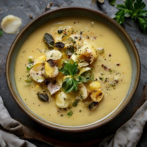 Soupe de pommes de terre crémeuse