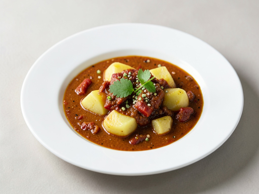 Cremige Kartoffelsuppe mit Chili und Ingwer