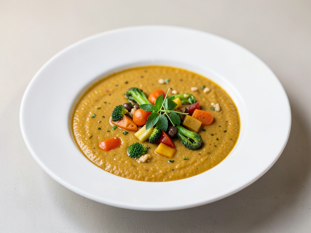 Soupe crémeuse à la citrouille et aux légumes