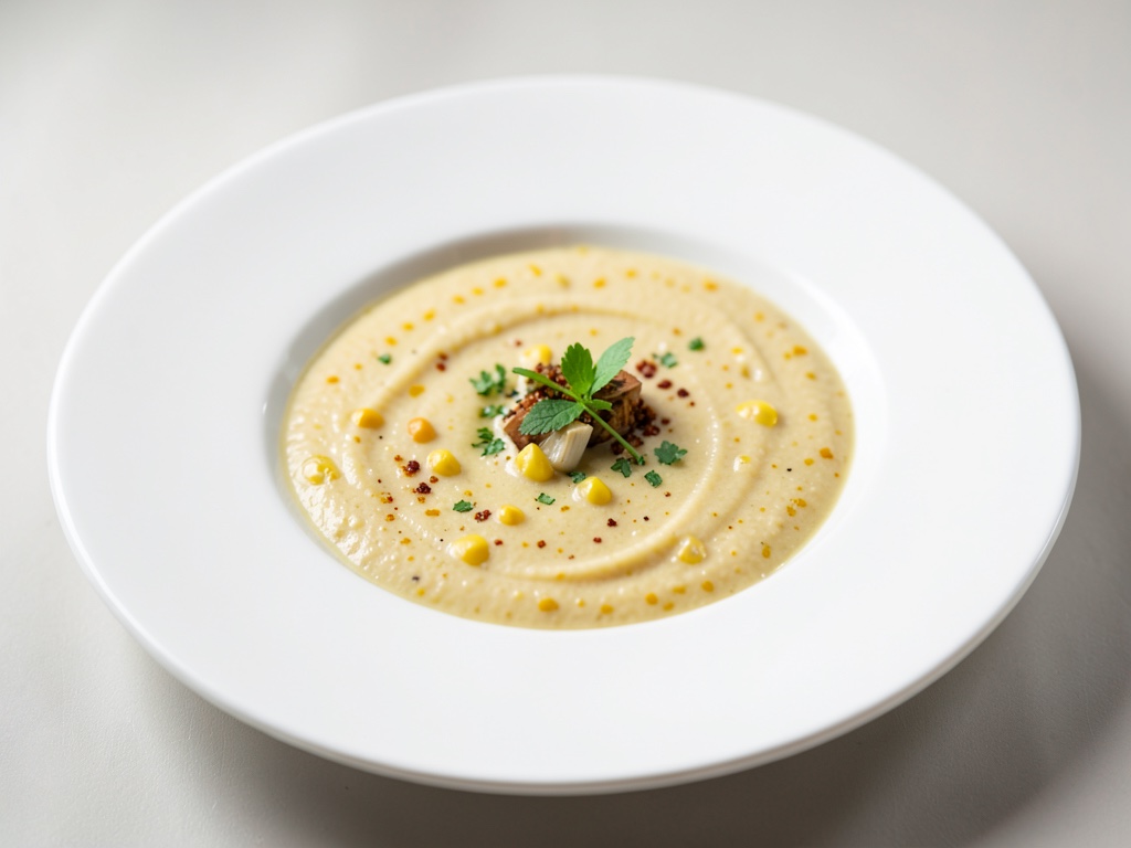Zuppa di mais cremosa