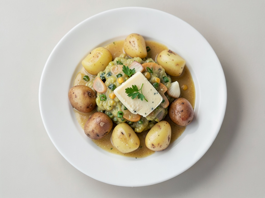 Zuppa cremosa di sedano con formaggio erborinato