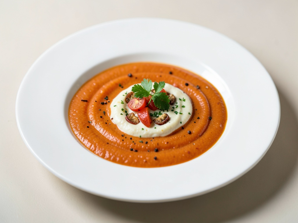 Zuppa di pomodori cremosa