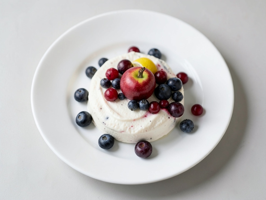 Yogurt cremoso con frutti di bosco