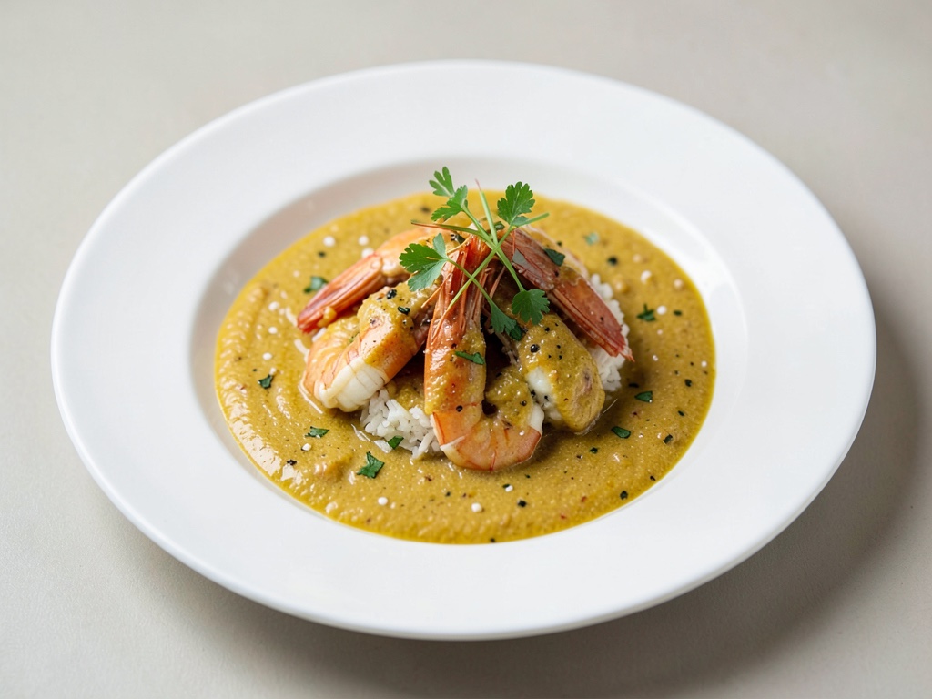 Cremiges Garnelen-Curry