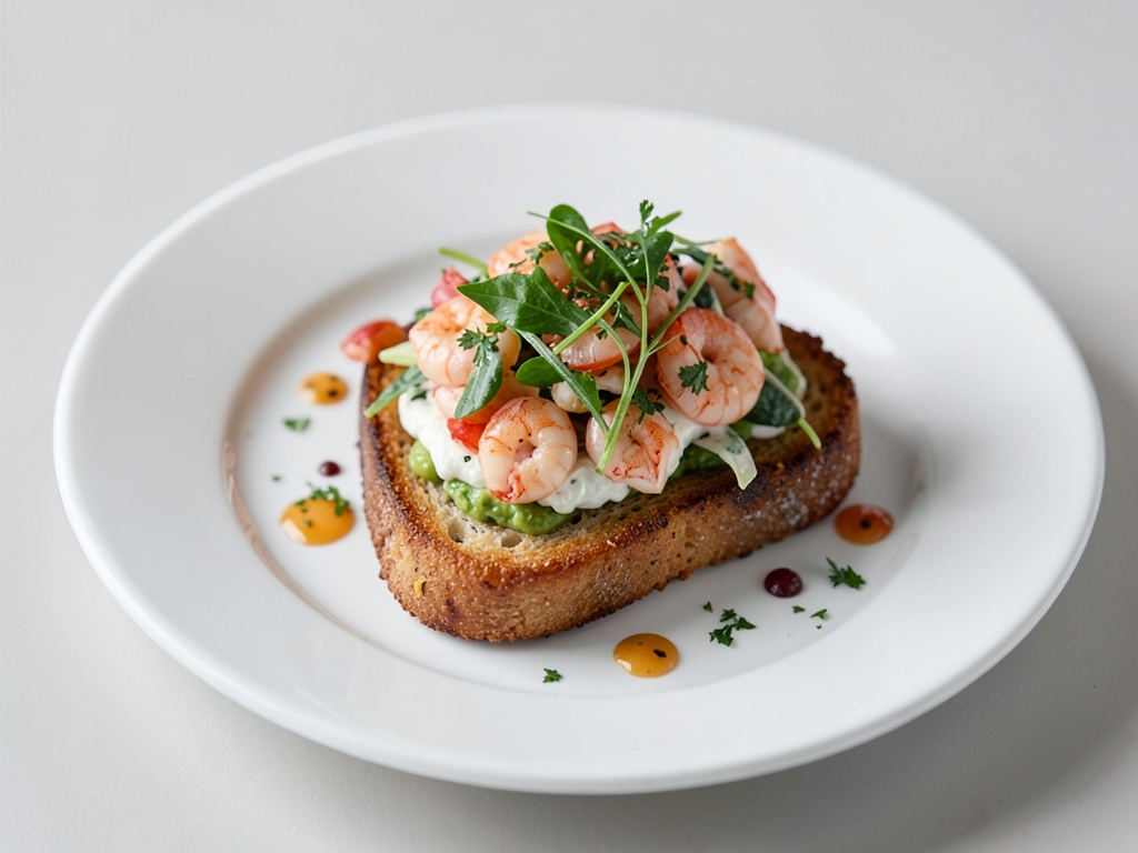 Crostini croustillants à la salade de homards d'eau douce fraîche
