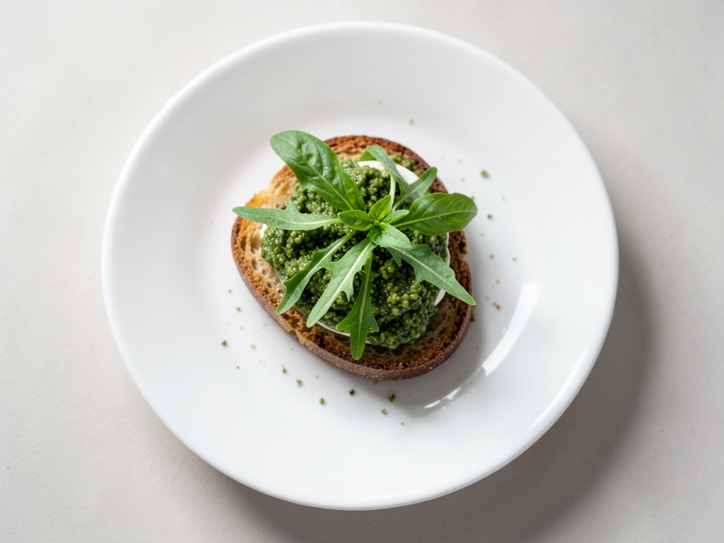 Crostini croccanti al pesto fresco