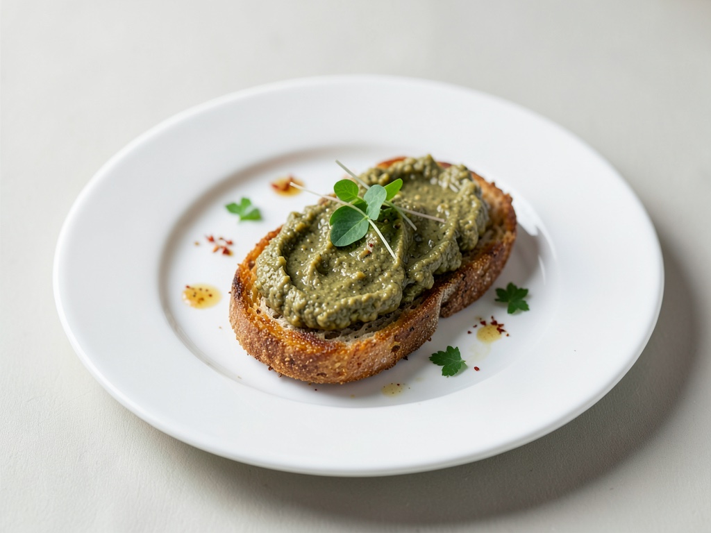 Crostini crujientes con pasta de aceitunas especiada