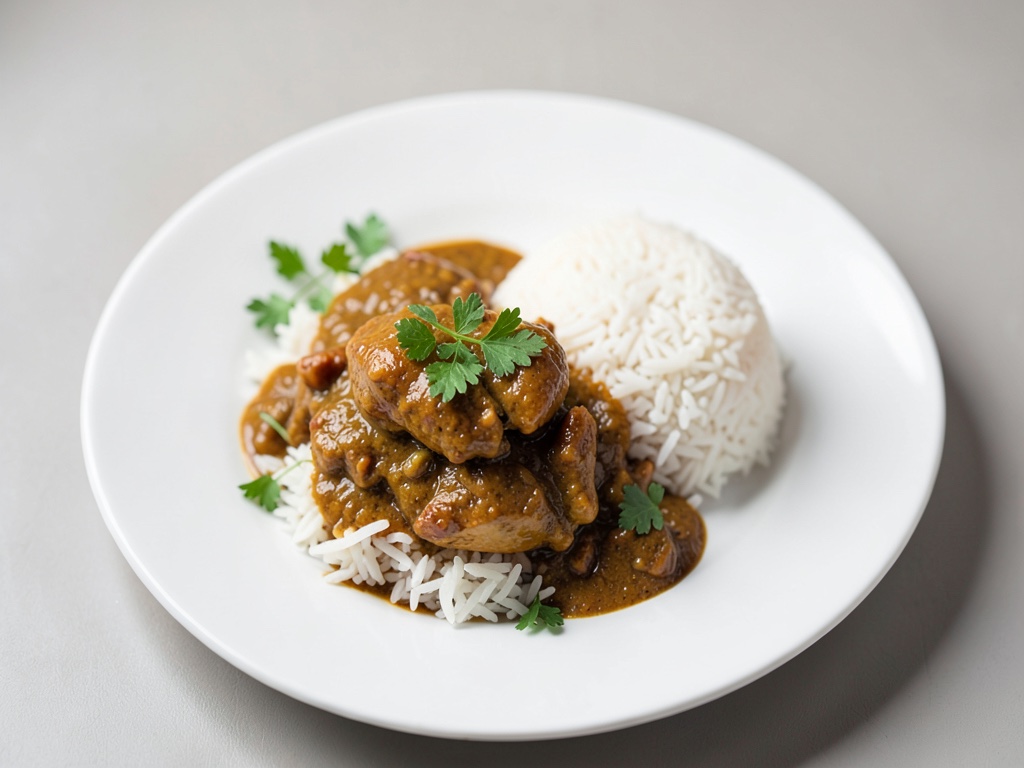 Hähnchen-Curry mit Reis