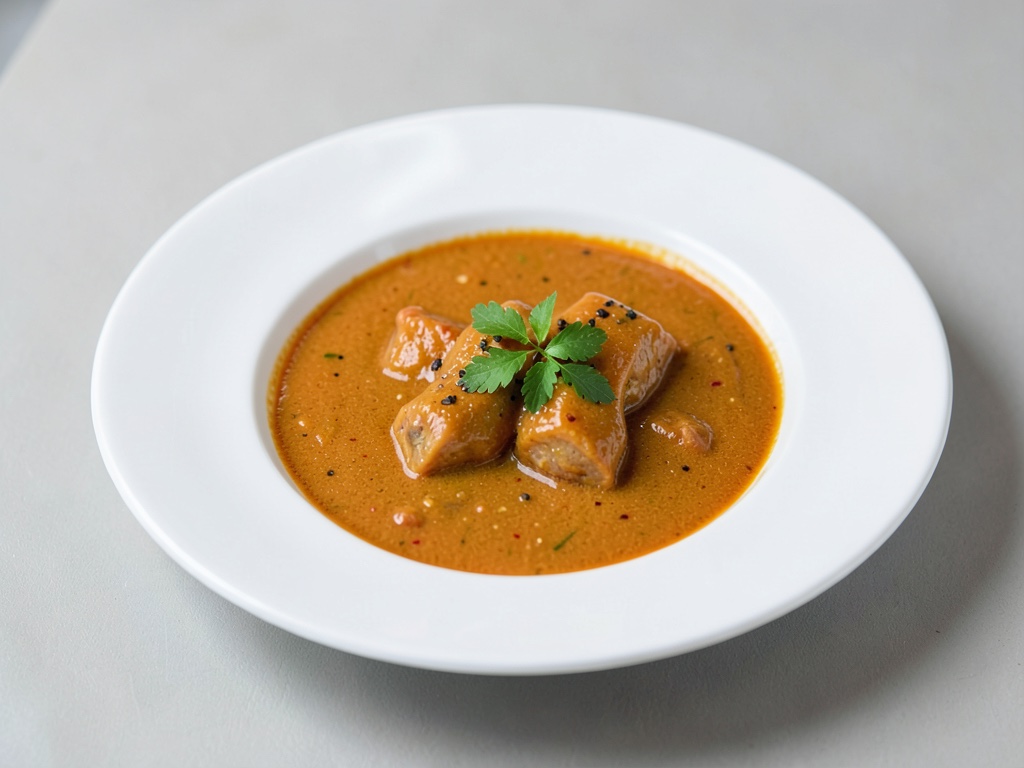Cremige Curry-Hühnersuppe