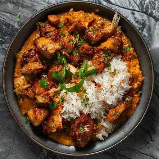 Curry di pollo con riso