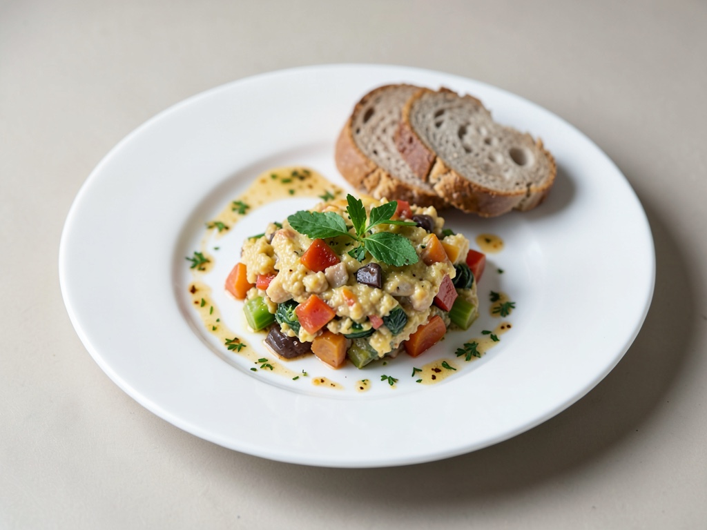 Gratin di verdure e pane salato