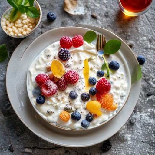 Fruchtiges Joghurt-Quark-Dessert