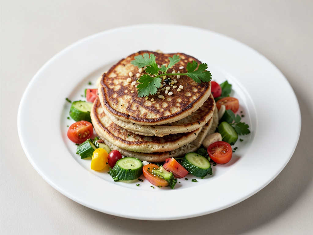 Focaccine di farro soffici con verdure