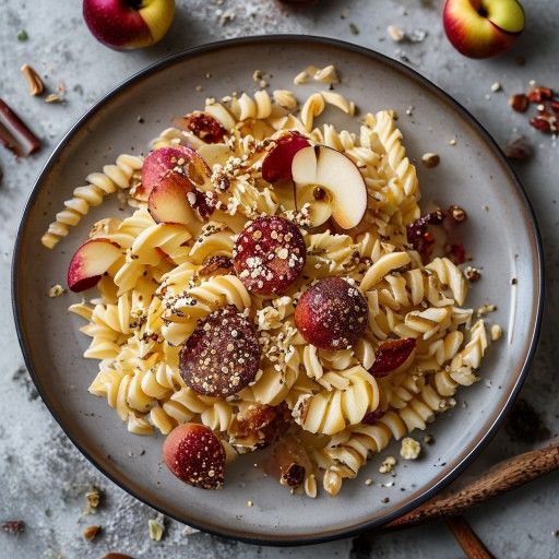 Rotelle di farro croccanti con mele e noci