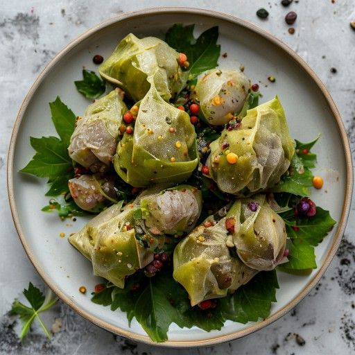 Dolmades (hojas de vid rellenas)