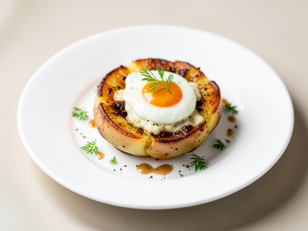 Nidi di patate con uovo