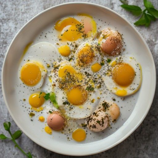 Uova cremose con salsa alla senape