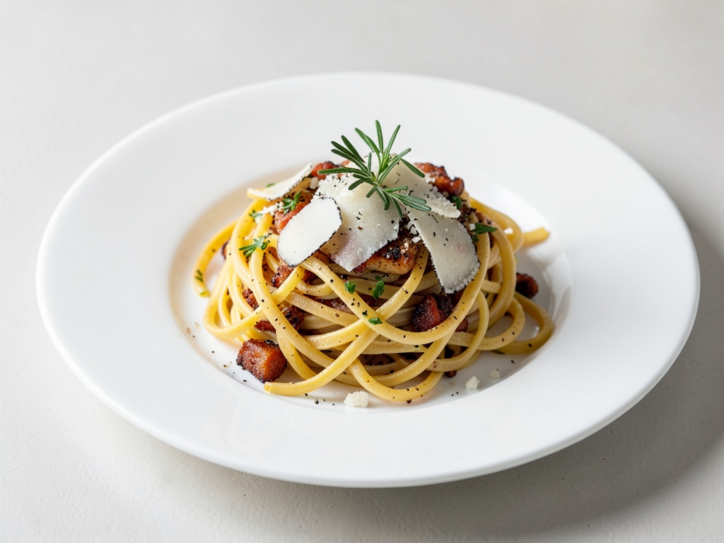 Tagliatelles aux œufs et à la truffe blanche