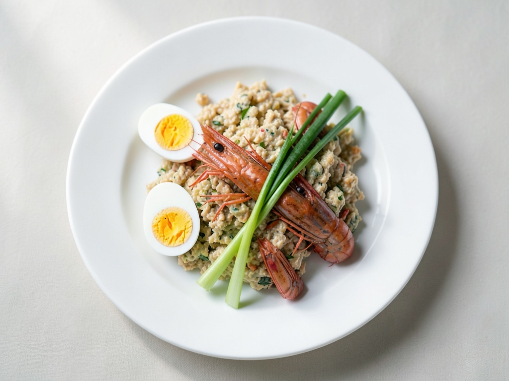 Insalata di Uova e Gamberi