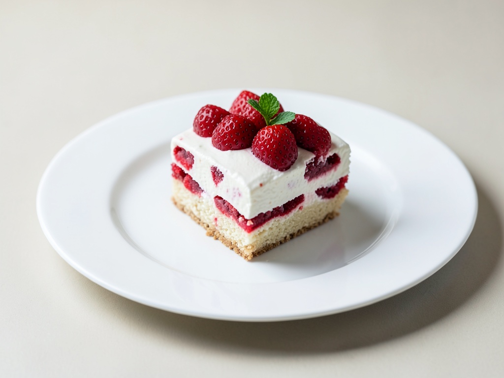 Leichte Erdbeer-Sahne-Torte