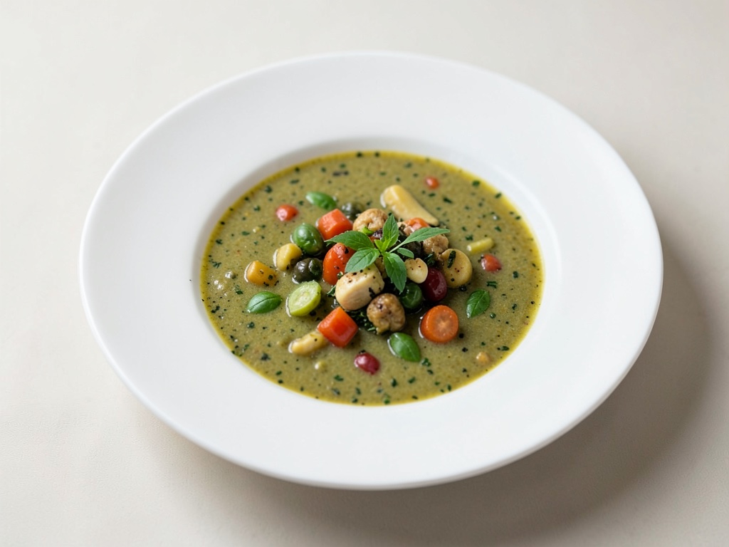 Zuppa leggera di verdure vegana
