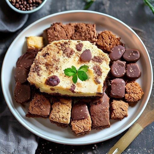 Leckerer Schokoladenkuchen aus dem Backblech
