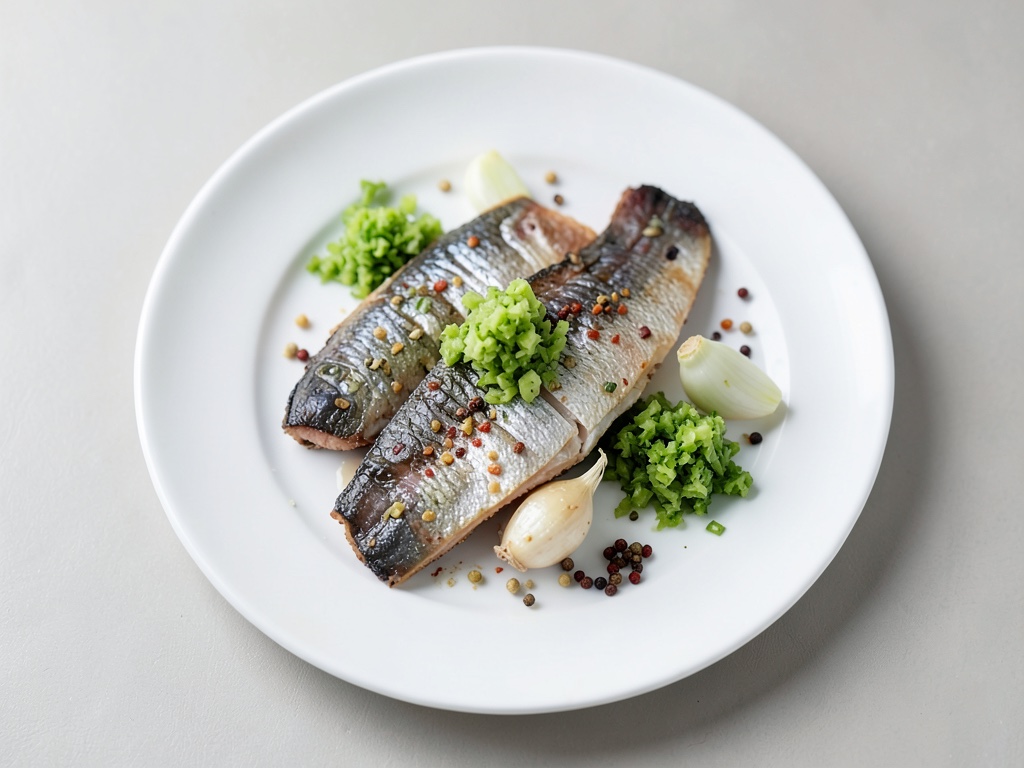 Sardines fraîches en marinade aux herbes