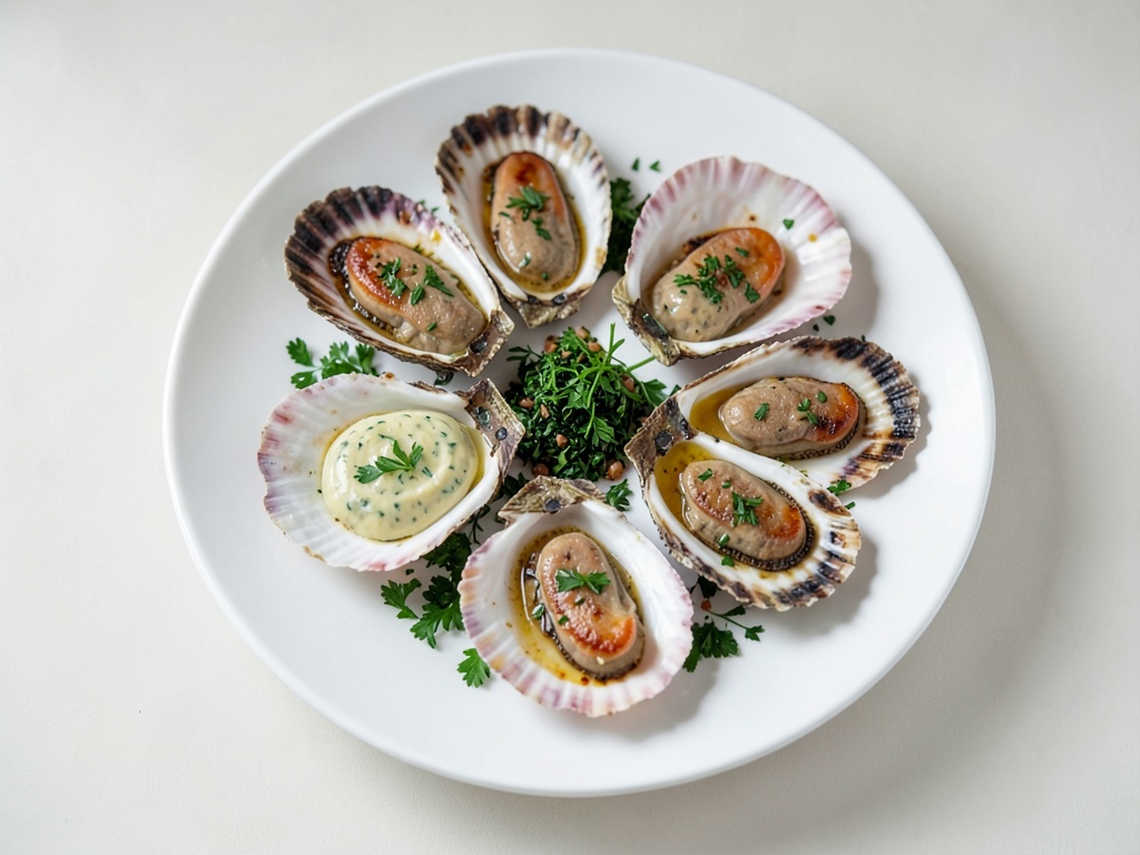 Huîtres glacées avec trempette