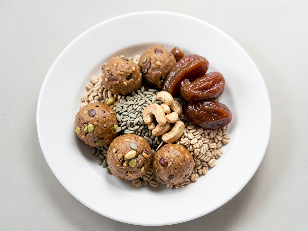 Bolas de energía con mantequilla de cacahuete