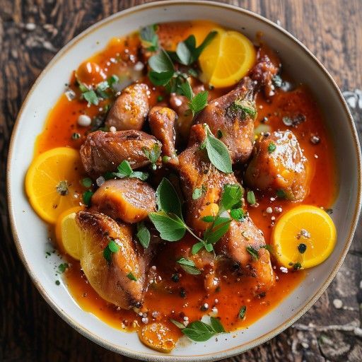 Canard croustillant à la sauce à l'orange